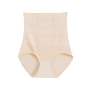 High-Waist Abdomen-Lifting Womens Underwear Ultra-Thin Postpartum Shaping Briefs Antibacterial Comfortable Nylon Panties