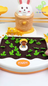 Bộ trò chơi nhổ củ cải kèm bàn tính cân bằng toán học giúp bé vừa học vừa chơi