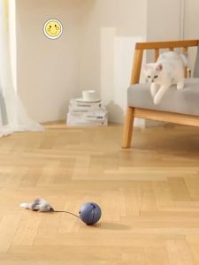 【COD】Automatic Rolling Cat Toy Intelligent Interactive Kitten Ball Self-Hi Relieving Stuffy Cat Teaser