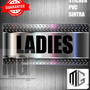 Modern Metallic Toilet Sign Men & Women Door Sign for Hotel Office Home Restaurant Waterproof