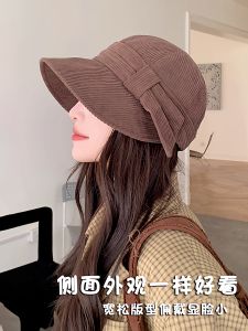 Womens Fishing Cap Winter Warm Large Circumference Face Slimming Duckbill Cap Fashionable Korean Style All-Match Spring Autumn