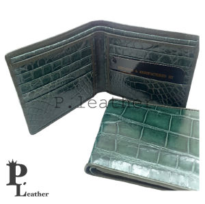 P.leatherTBL กระเป๋าหนังจระเข้ แท้ หนังจระเข้ทั้งใบ กระเป๋าสตางค์ ทรงสั้น กระเป๋าเงิน พร้อมส่ง มีใบรับประกัน