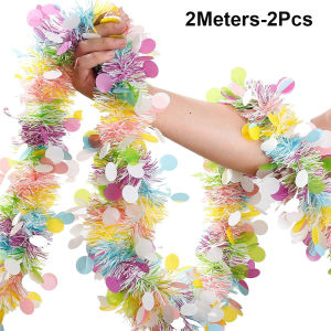 Easter Decoration Ribbon Garland Macaron Color Ribbons Small Disc Birthday Party June 1st Classroom Decoration Ribbons