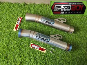 Tabung Silincer slenser Knalpot racing Original SPEEDBOY gp.k33 dm 38 45 & 50 samlong salemba ceklis