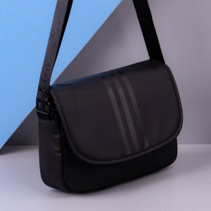 Mens Large Capacity Oxford Cloth Crossbody Bag Fashionable High School Student 2025 New Style Canvas Single Shoulder Bag