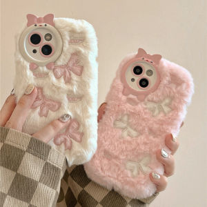 Crashstar Sang Trọng Thêu Cung Dễ Thương Màu Hồng Mềm Mại Chống Sốc Ốp điện thoại cho Iphone 15 14 Pro Max Cộng Với 13 12 11 Pro Max Mùa Đông Ấm Áp Ốp điện thoại Bìa Với Ống Kính bọc hoàn toàn Máy Ảnh Bảo Vệ