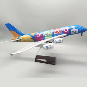 1:160 Scale Large Model Airplane Educational Toys AirbusA380 UAE EXPO Air Plane Model Diecast Resin Model Planes for Collection