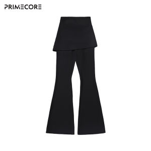 Primecore High Waist Bell Bottom Yoga Pants Womens Elastic Tight Pilates Sports Tight Training Pants Casual Long Pants