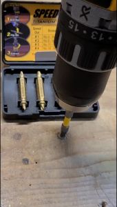 SPEEDOUT Alat Buka Baut Patah & Rusak: 4pcs Set Bahan Kuat Solid Pelepas Screw Extraktor