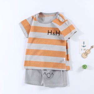 Baby Boy 2pcs Cotton Shirt and Shorts Terno Set for Babies and Toddlers 3M-4Y