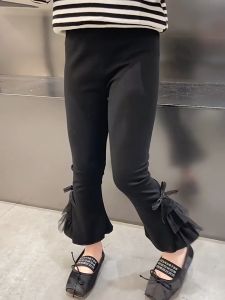 Pants For Kids Girl Flared Pants Spring and Autumn 2026 New Legging Outerwear Bottoms For Girls Jogging Pants