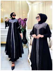 Gamis Abaya Turkey / Outfit Remaja Terbaru /  Fasion Muslim - Ayuni