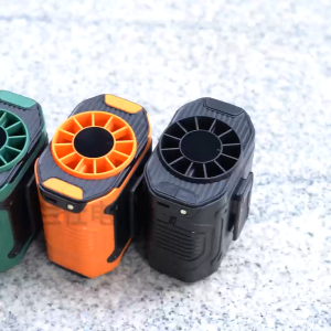 MF6 8000mAh Multifunctional Portable Waist Fan 10Speed Adjustable Hanging Neck Fan Strong Wind With Powerbank and LED Light Up to 40H Cooling Suitable for Outdoor Camping Trip