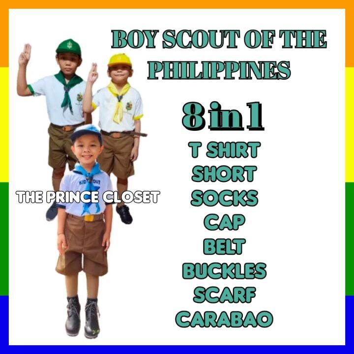 TPC (8 IN 1) BOY SCOUT||KAB SCOUT||KID SCOUT||UNIFORM | Lazada PH