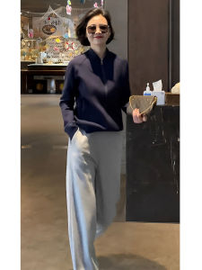 Fashionable High Waist Sweatshirt And Cardigan Set Elegant Lady Style Autumn New Arrival Two Piece Cotton Comfortable Outfit