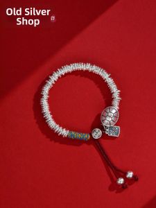 WU YUE JEWELRY | Fine 999 Sterling Silver New Traditional Style Bracelet