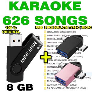 USB FLASHDRIVE KARAOKE SONGS/MUSIC ORIGINAL USB HIGH QUALITY FREE DUAL OTG TYPE C/MICRO ADAPTER