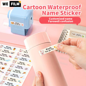 WEFILM Customize Name Stickers Name Tag Waterproof Personalized Cute Labels Children School Stationery Water Bottle Pencil Stikers
