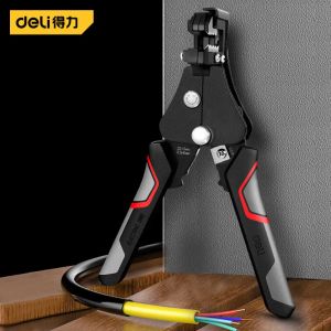deli | Deli Automatic Wire Stripper Multi-Functional Cable Cutters Electrician Special Tool Line Crimping Wire Crimper Hand Tool