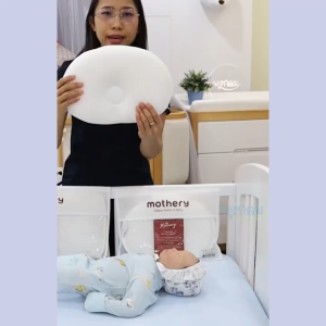 MOTHERY หมอนเด็กสำหรับน้องแรกเกิด วัสดุ Tencel หายใจผ่านได้ ระบายอากาศได้ดี (0m+)