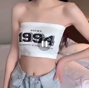 [Hot trend] ÁO BRA HỌA TIẾT 1994 Áo ống cúp ngực không dây có đệm lót chất cotton Phong Cách Hàn Quốc quyến rũ - khositatvoVN