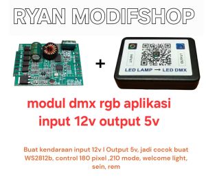 Modul rgb output 5v aplikasi led lamp modul led rgb aplikasi dmx led lamp