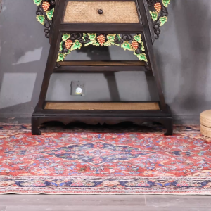 โต๊ะบูชาแกะสลักไม้เนื้อแข็ง รูปแบบเถาองุ่น ตู้บูชาขนาดเล็กสำหรับใช้ในบ้าน ห้องนั่งเล่น ศาลากลาง ศาลพระภูมิ ตู้เก็บของศาลพระภูมิ