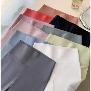 High Waist Yoga Pants Womens Outerwear Spring Autumn Seamless Tummy Control Butt Lifting Sharkskin Pants Slimming Base Layer