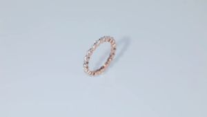 EAMTI 2mm 925 Sterling Silver Wedding Band Cubic Zirconia Full Eternity Stackable Engagement Ring Size 3-11