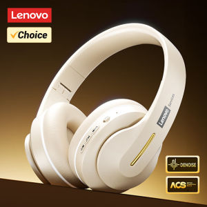 Lenovo | Choice Lenovo Gaming Headset Wireless Bluetooth 6.0 ENC Noise Reduction Foldable Sport Over Earphones 26H Battery Life LES-107