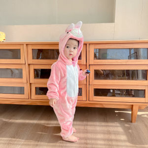 ชุดนอนเด็กผ้าฟลานเนลฤดูหนาว ชุดนอนเด็กผู้ชายลายการ์ตูนน่ารัก ชุดนอนเด็กชาย ชุดนอนเด็กผ้าฝ้ายแบบสวมหัว ชุดนอนเด็ก ชุดนอนเด็ก