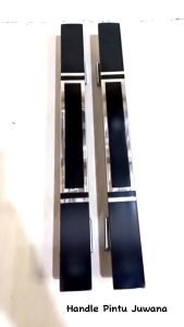 1 Satu Set 4 Gagang dan Body Kunci Pelor Handle Pintu Rumah Minimalis Terbaru 35 cm stenliss anti karat - Tarikan Pintu Kupu Tarung