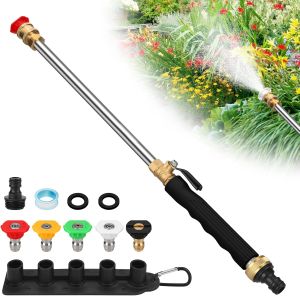 NiuXiang(NewShark) | 5-in-1 Jet Nozzle for High Pressure Hose Upgraded Jet Nozzle Power Washer for Garden Hose Hydro Jet Washer Tools Quick Connect