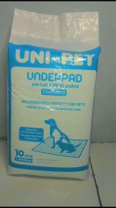 TERLARIS UNI-PET UNDERPAD (1 Bag isi 10 Pcs) Perlak Alas Pipis BAB Hewan 60×90cm