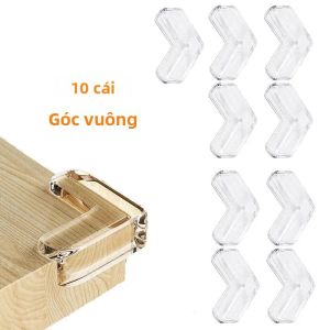Miếng Bảo Vệ Góc Trong Suốt Cho Đồ Nội Thất Bằng Gỗ Chống Va Đập Bảo Vệ Trẻ Em Làm Từ Gel Silica Trong Suốt