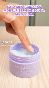 Glad2Glow Blueberry 5% Ceramide Moisturizer Reduces Redness & Acne Smooth Skin Texture