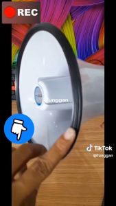 BERGARANSI Taffware Pengeras Suara Megaphone dengan Fungsi Rekaman - Pengeras Suara Megaphone Toa Speaker Mini Untuk Jualan aksi demo - TOA PLUS PEREKAM SUARA TOAK PUTIH SOUND RECORDER SUARA BESAR PORTABEL PORTABLE CHARGER - Toak Megaphone