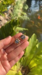 💥ต่างหูพลอยแท้ อความาริน พลอยสีฟ้าน้ำสวย อัญมณีคัดเกรดเสริมดวงราศี เครื่องประดับของแท้ สินค้างานฝีมือ มีใบรับประกัน การันตีดูแลตลอดการใช้งาน AUFU STORE