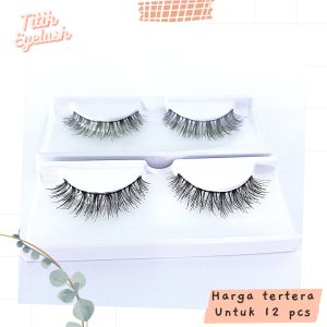 Bulu mata 3D kode 017 short free cover 12 pasang
