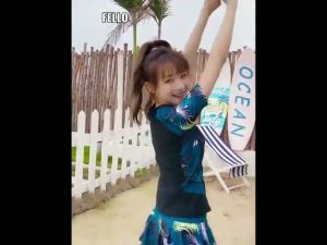 Plus Size Set Baju Renang Lelaki Wanita Couple Swimsuit Women Men Short Sleeve Swimming Swimwear Beachwear