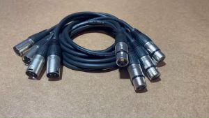 สาย XLR ผู้ to XLR เมีย ยาว 1 เมตร (จำนวน 4 เส้น)