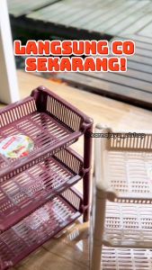 Rak Bumbu Plastik Mini  Susun 3 - Rak Dapur Serbaguna - Skyplast
