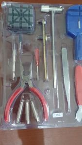 Alat Perlengkapan Servis Jam Tangan Set Tool Obeng Arloji Watch 1288