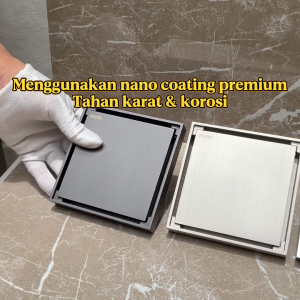 FLUXO - Floor Drain Kotak 100% Kuningan 12 x 12 Premium Anti Serangga dan Bau