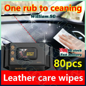 🌵𝒔𝒈 𝒔𝒕𝒐𝒄𝒌🌵 80pcs/pack Leather wipes / Leather cleaner / Leather conditioner / Bag leather cleaner / Car Leather sofa cleaner / Leather care 皮革清洁湿巾