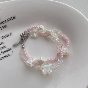 Macaron-Colored Bear Candy Necklace Ring Set Dope Mint Wave Spicy Girl Trendy Niche Subculture Fashion Jewelry Accessory