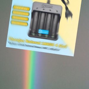 Charger Baterai 18650 4 Slot Auto Cut Off Otomatis Stop Cas Casan Batre Carger Batrei Led Indikator