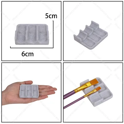 Painting Brush Rest Holder White Plastic Paintings Brushes Rests Drip Tray Pad for Different Painting