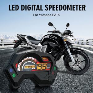 RYSJM | Digital Universal Motorcycle Speedometer Meter Electronics Indicator LCD Display For Yamaha FZ16 FZ 2.0 16 Cafe Racer