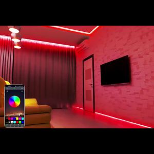 Camping LED Strip Light TV Backlight RGB Strip Light Background Wall Decorative Light Flexible PC Desk Screen RGB Room Decorative Lights 5M-30M